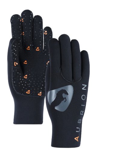 Shires Equestrian Shires Aubrion SuperGrip Yard Gloves - Childs, Black