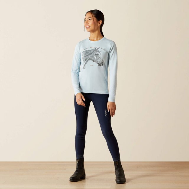 Ariat Ariat Youth Happy T-Shirt, Skyway