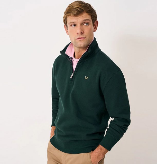 Crew Clothing Crew Clothing Pique Half Zip Sweat