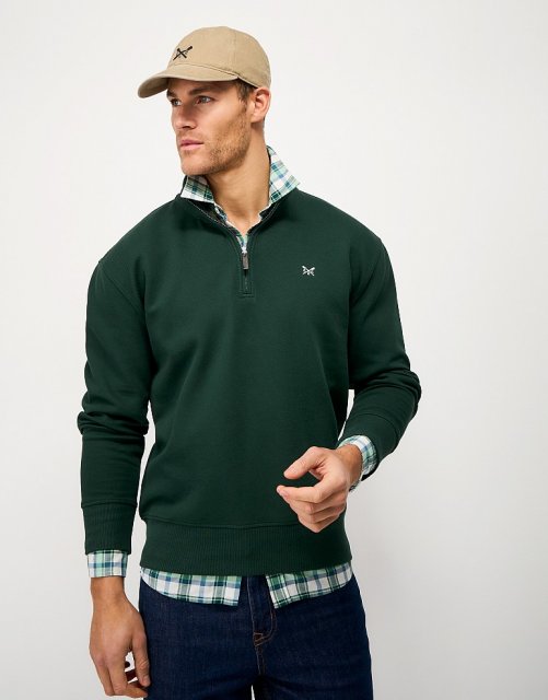 Crew Clothing Crew Clothing Men's Pique Half Zip