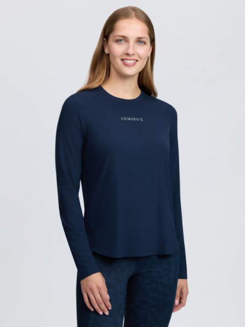 LeMieux LeMieux Long Sleeve Sports Tee , Navy