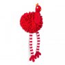ZOON RED NOODLY PARTRIDGE DOG TOY
