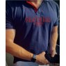 Feathers Country  Feathers Country Mens Contrast Polo Shirt - Navy/red