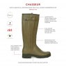 Le Chameau Le Chameau Women's Chasseur Neoprene Wellingtons - Vert Vierzon