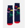 Joules Joules Navy Fluffy Socks - All Over Dino