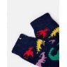 Joules Joules Navy Fluffy Socks - All Over Dino