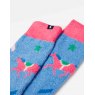 Joules Joules Fluffy Socks - Blue Horse