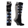 P&L Superior Pet Beds Platinum Pringle Knee High Socks - 2pk