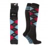 P&L Superior Pet Beds Platinum Pringle Knee High Socks - 2pk