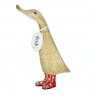 DCUK DCUK Natural Welly Floral Duckling