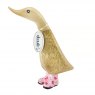 DCUK DCUK Natural Welly Floral Duckling