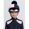 LeMieux LeMieux Harlequin Hat Silk , Navy/Petal